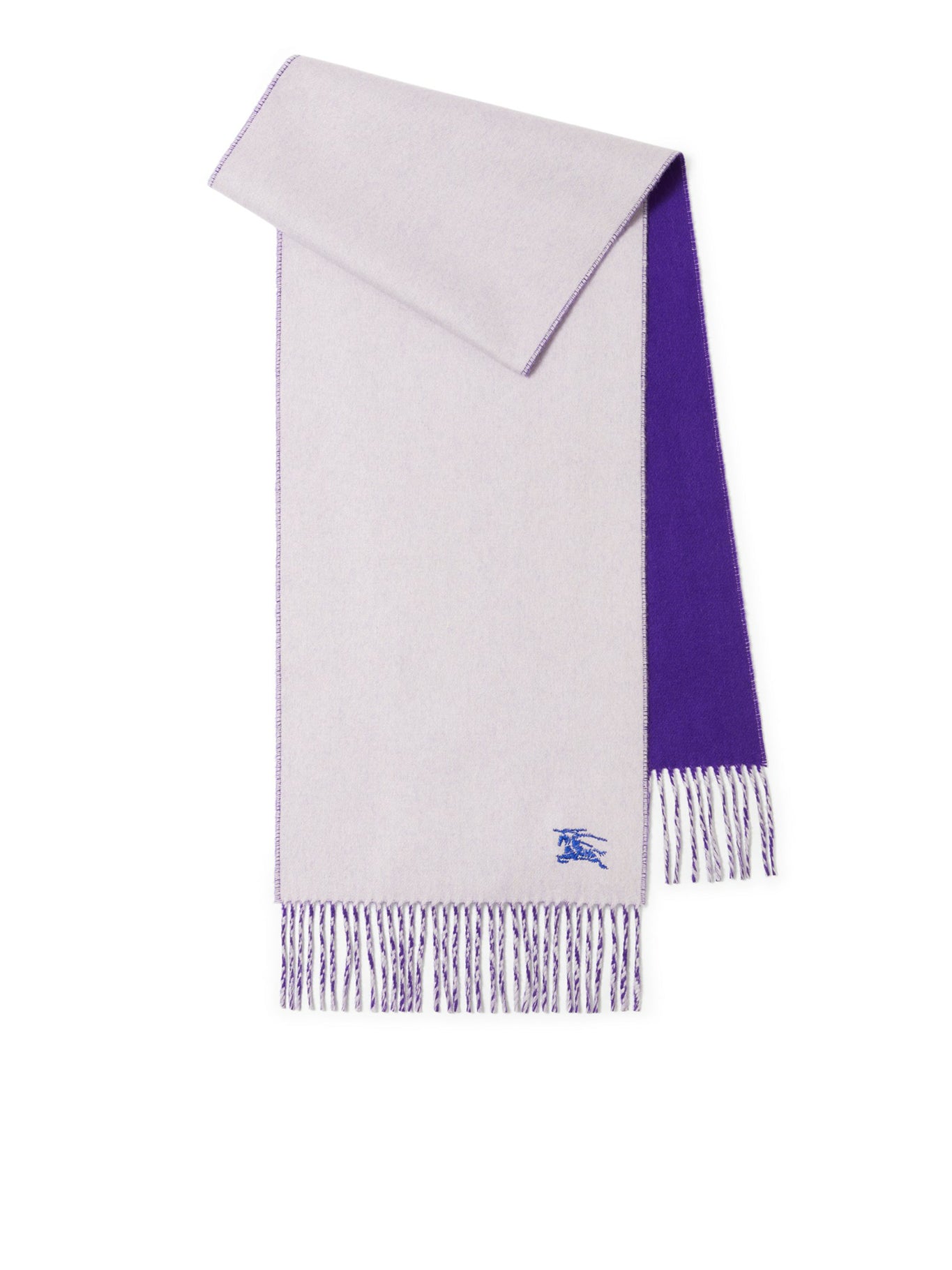 Reversible cashmere scarf with EKD