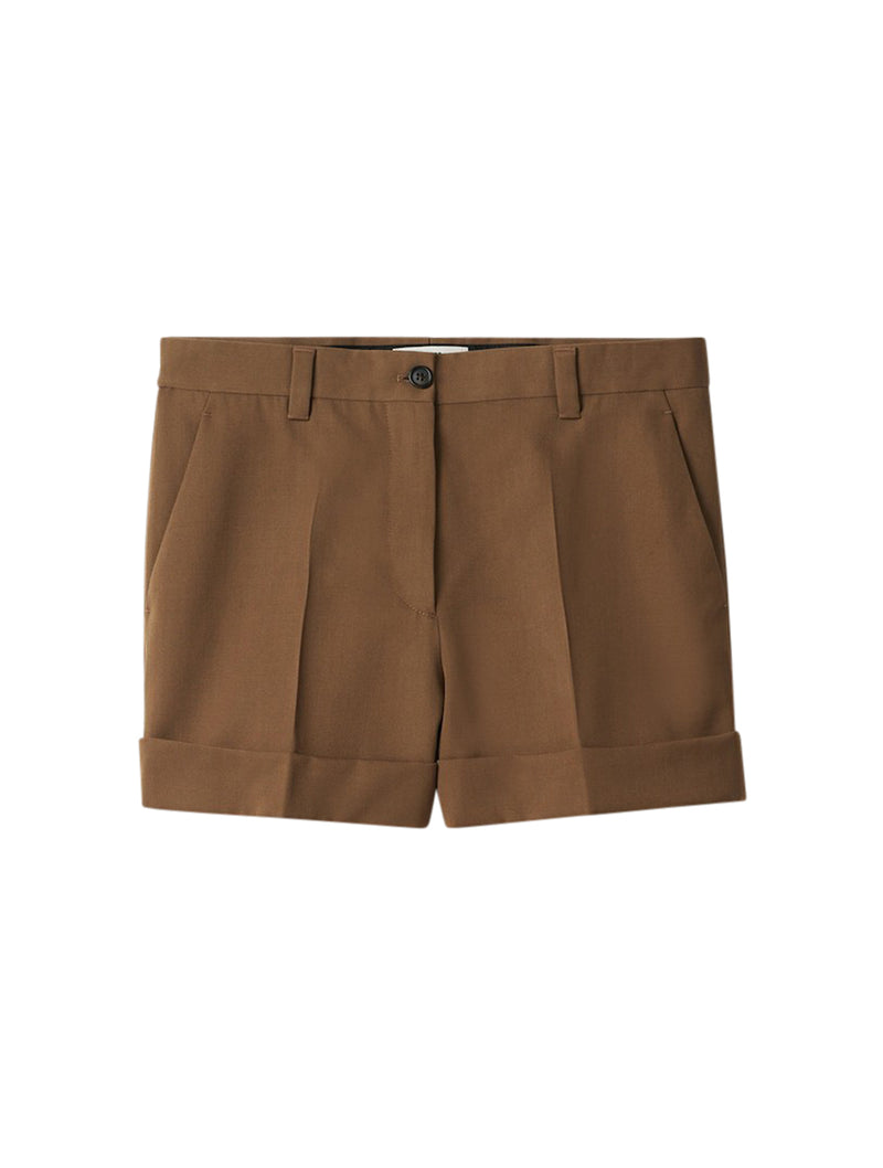 Bermuda shorts in wool gabardine