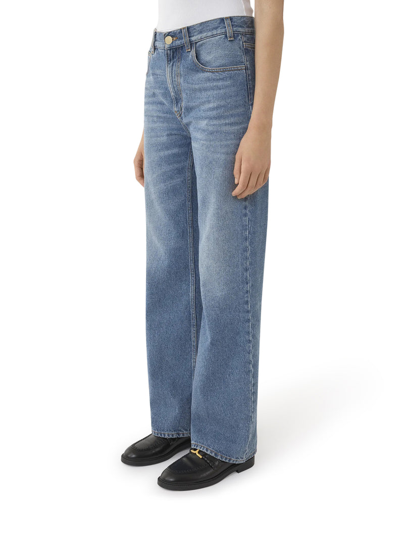 flared boyfriend jeans