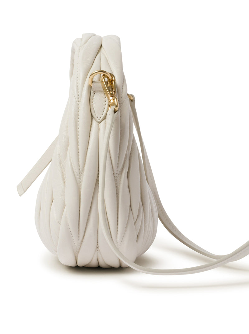 Wander mini hobo bag in quilted nappa