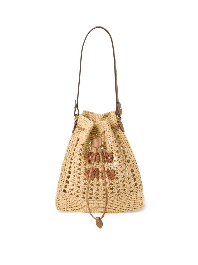 mini woven tote bag