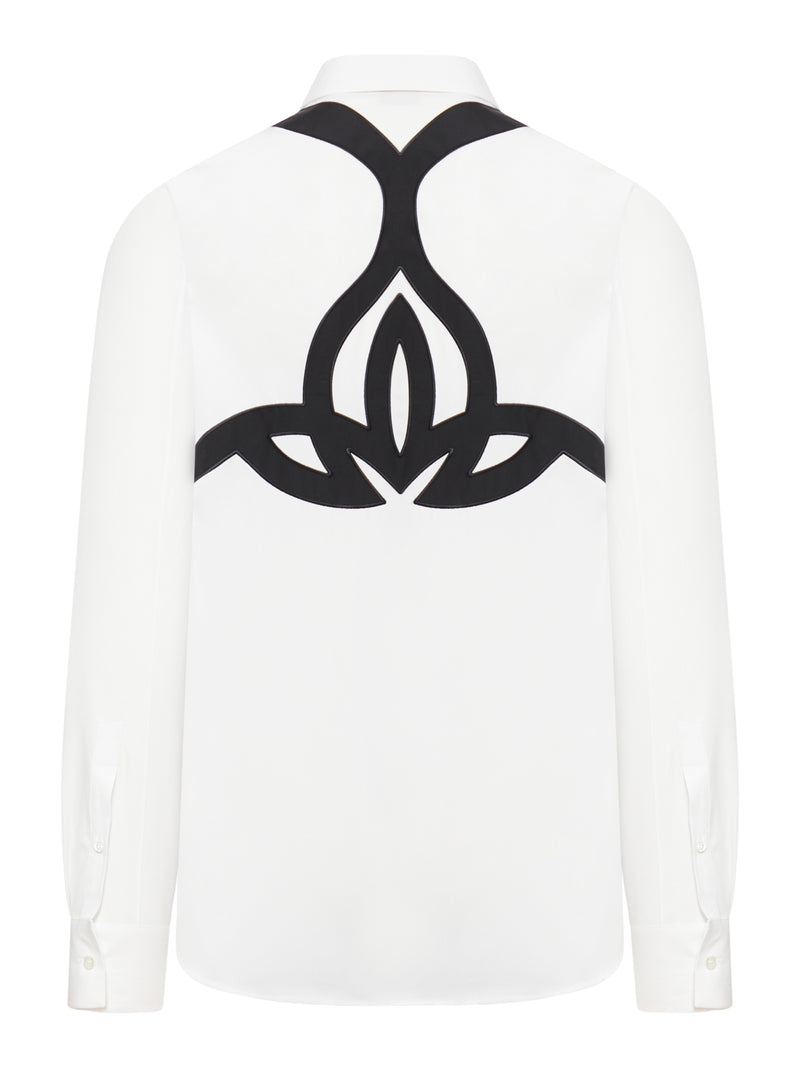 embroidered cotton shirt