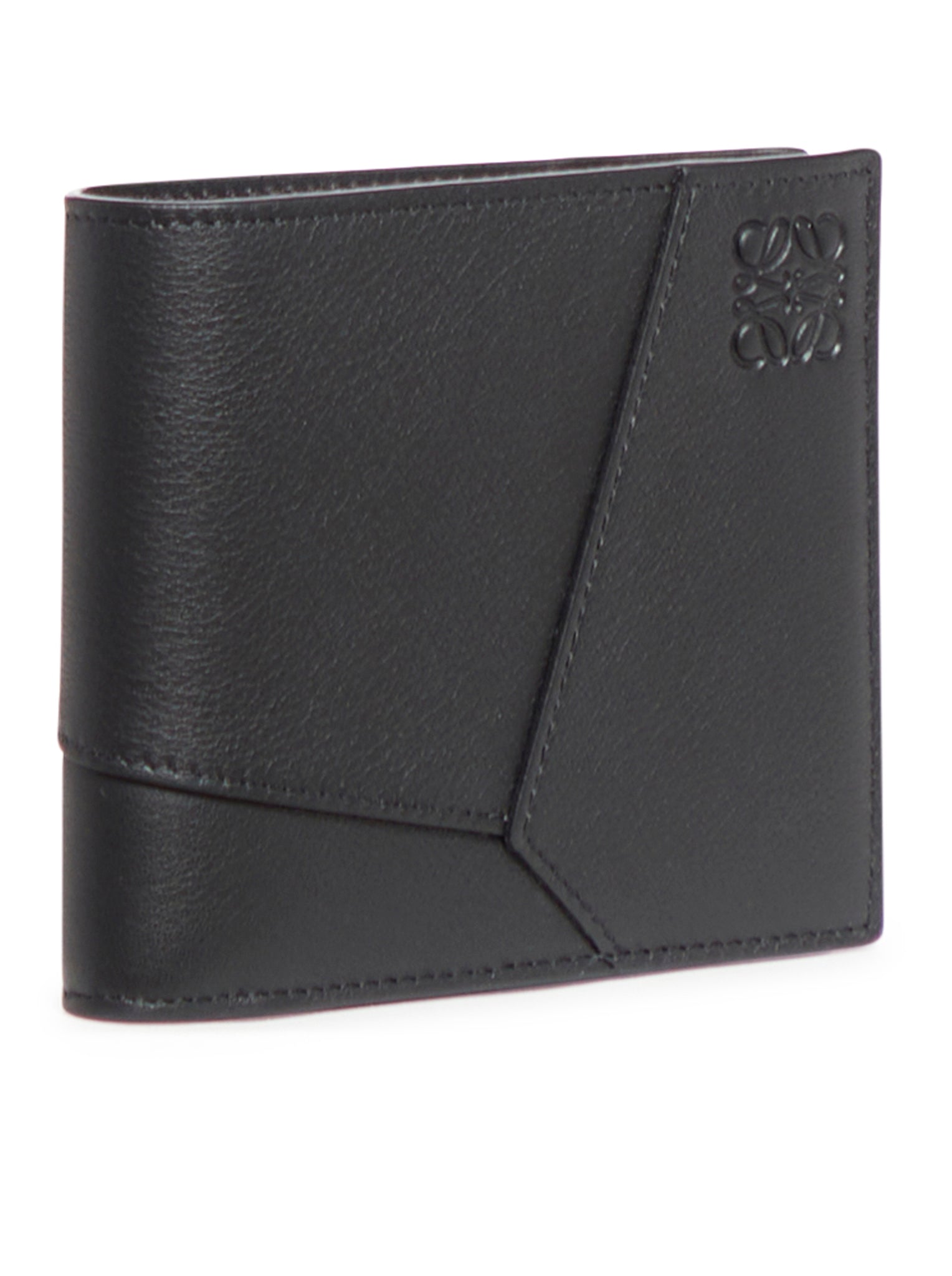 Puzzle bifold wallet in classic calfskin