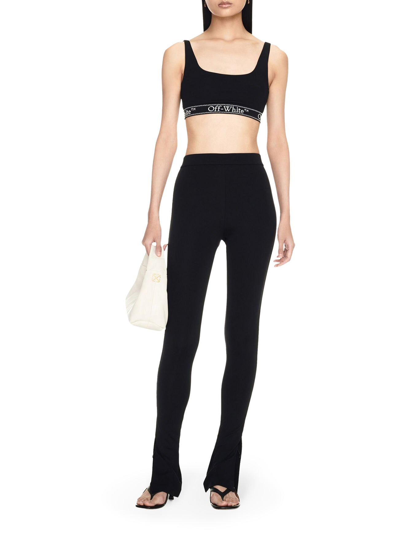 logo-tape high-waist leggings