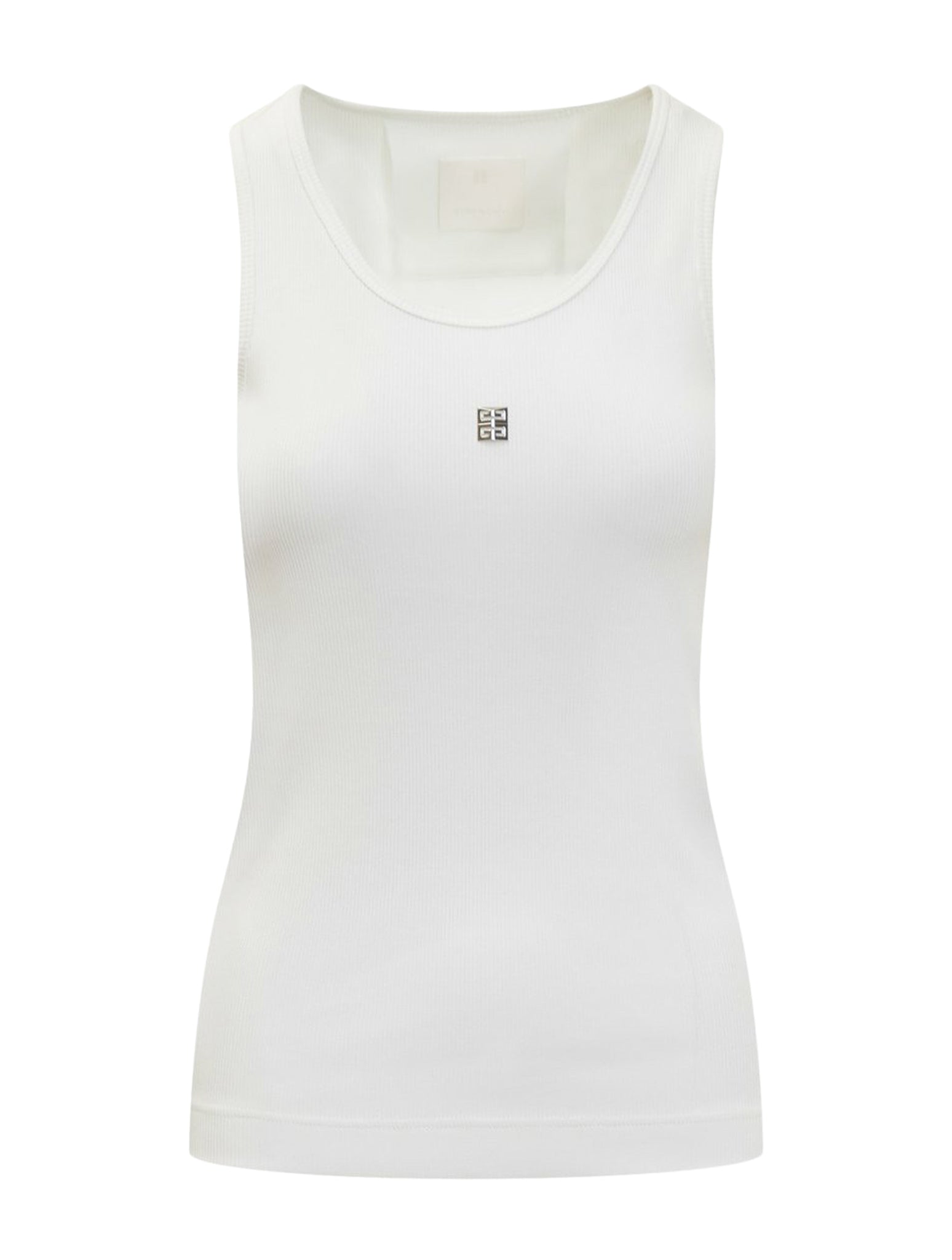 WHITE Top With Logo Plaque