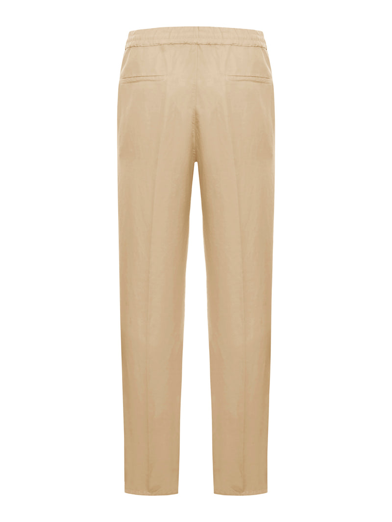 Trousers with drawstring waist