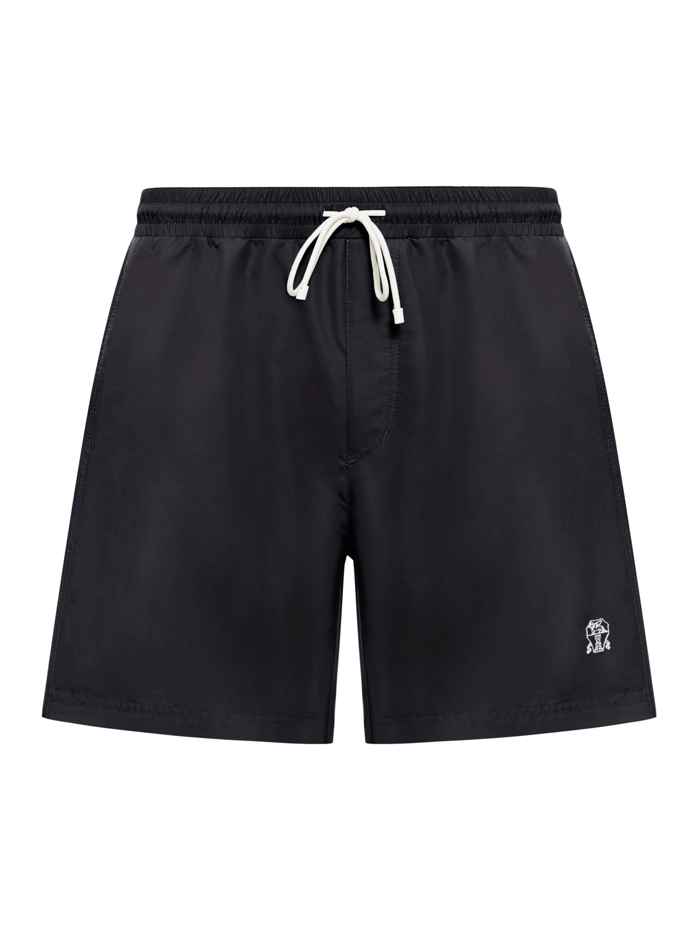 embroidered-logo swim shorts