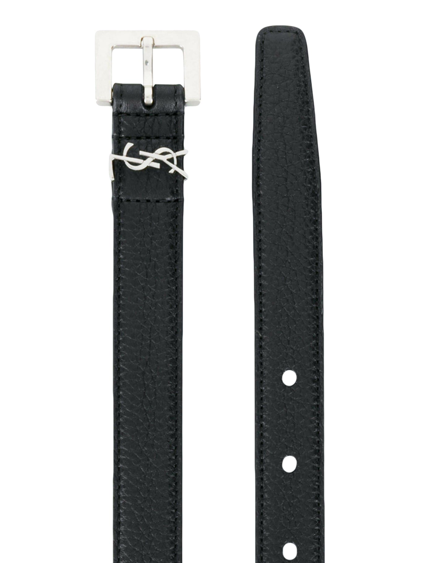 monogram appliqué adjustable belt