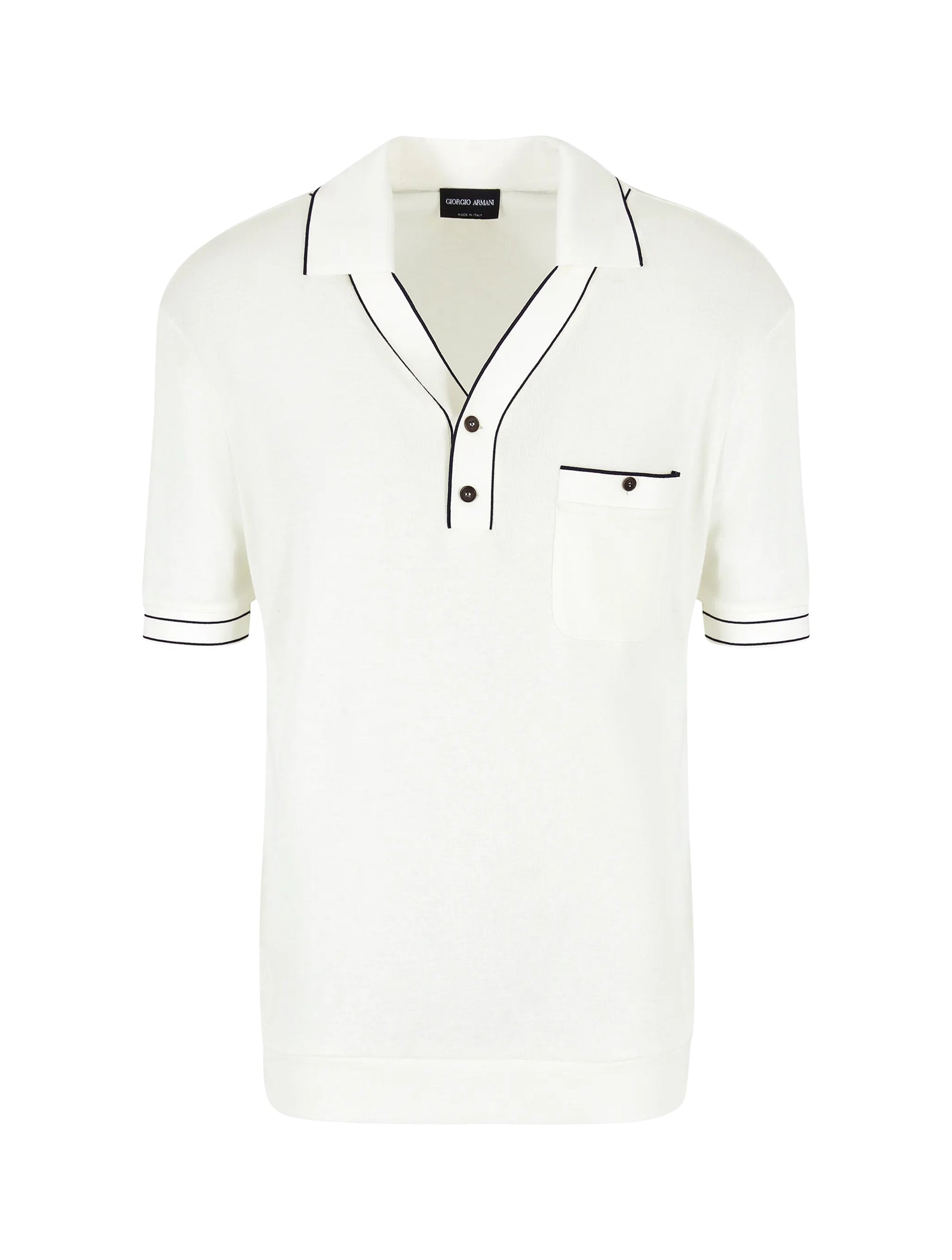polo shirt with contrasting profiles