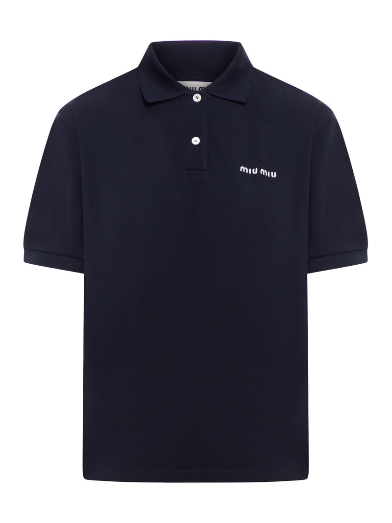 Cotton pique polo shirt