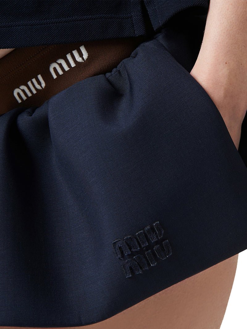 Mohair mini skirt