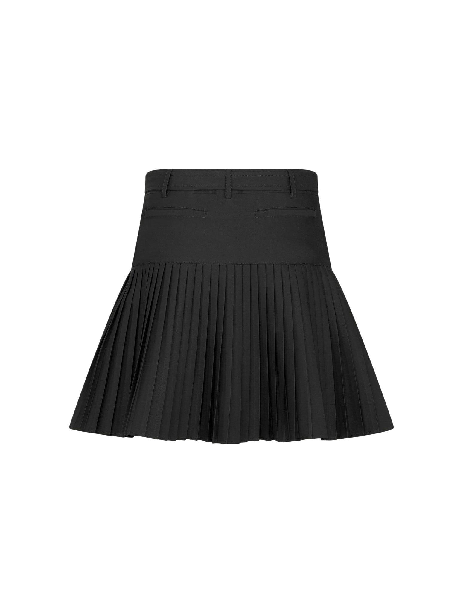 Pleated mini skirt