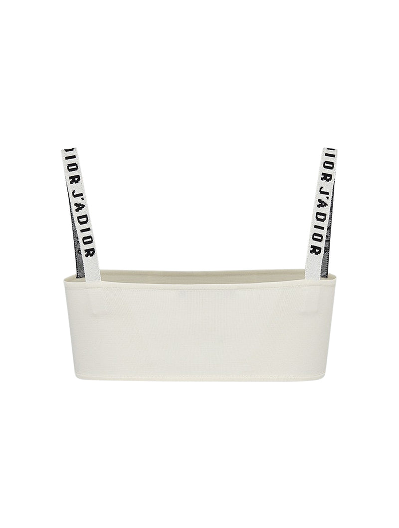 White stretch viscose bralette