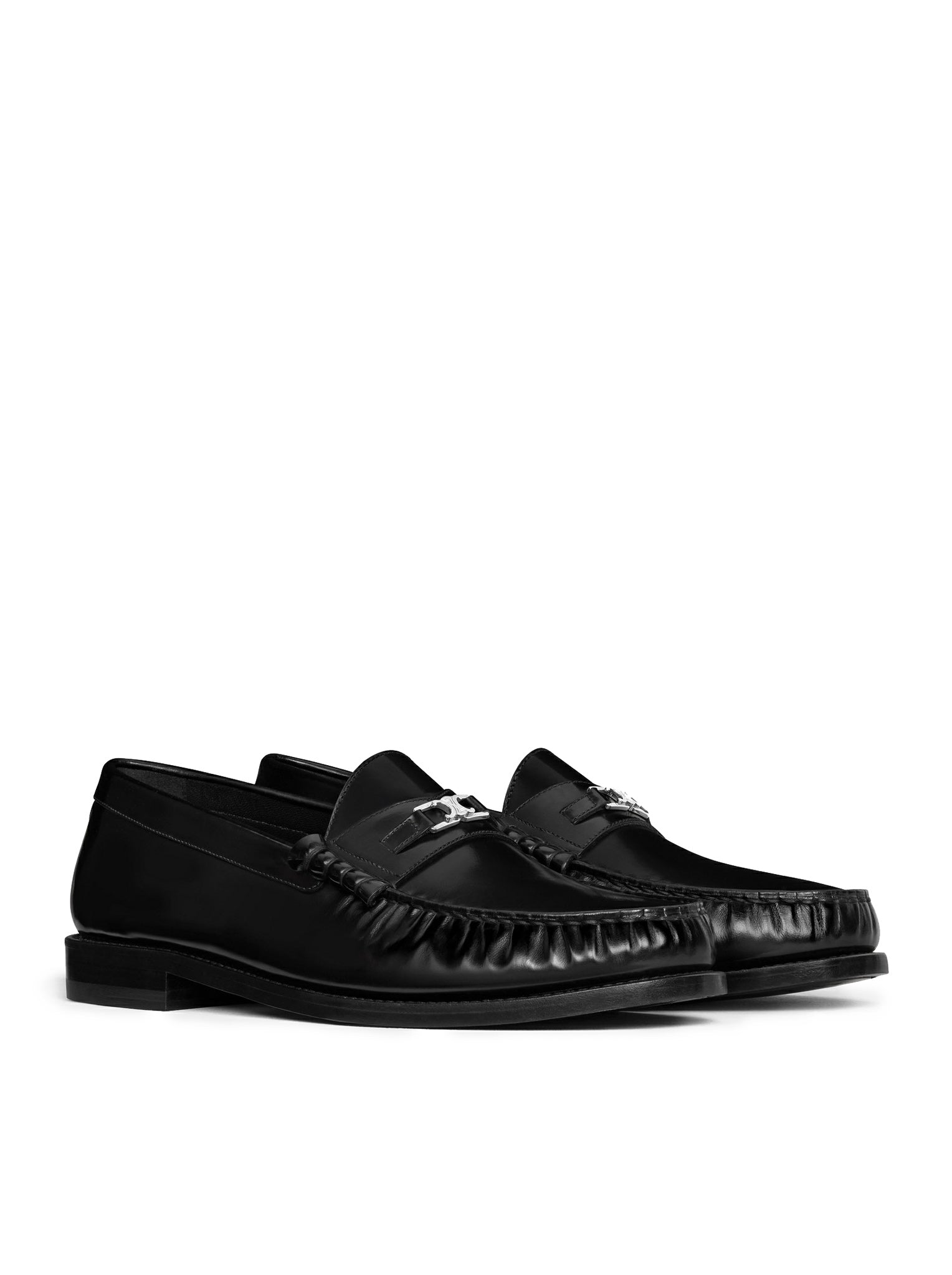 TRIOMPHE CELINE LUCO LOAFERS IN POLISHED BULLS LEATHER