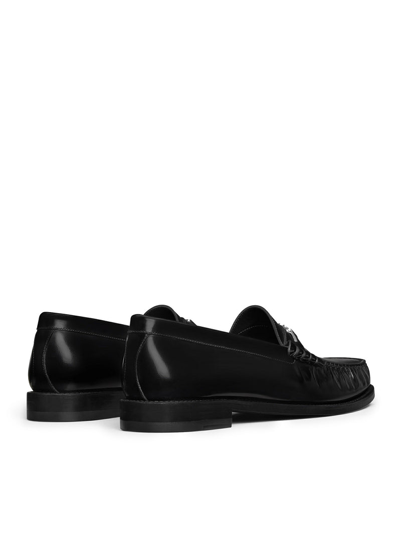 TRIOMPHE CELINE LUCO LOAFERS IN POLISHED BULLS LEATHER