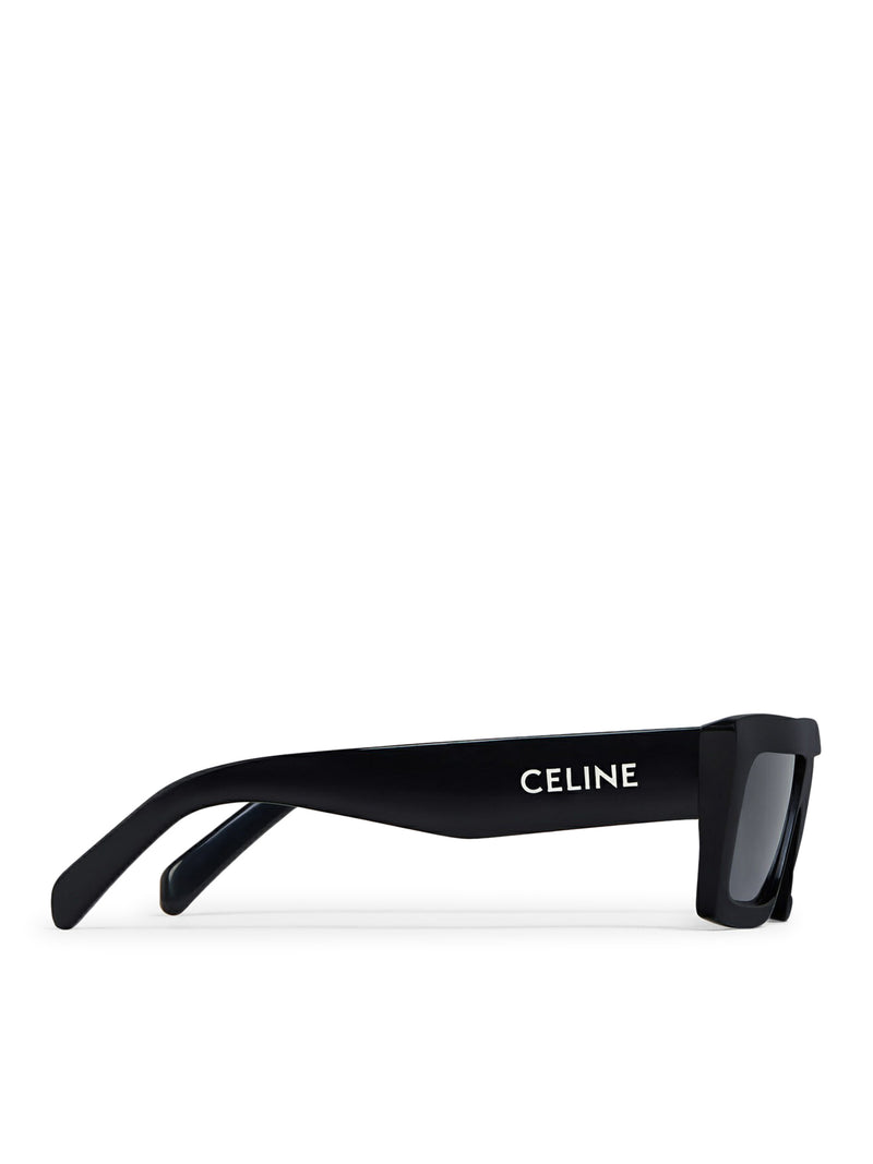 CELINE MONOCHROMS 02 SUNGLASSES IN BLACK ACETATE