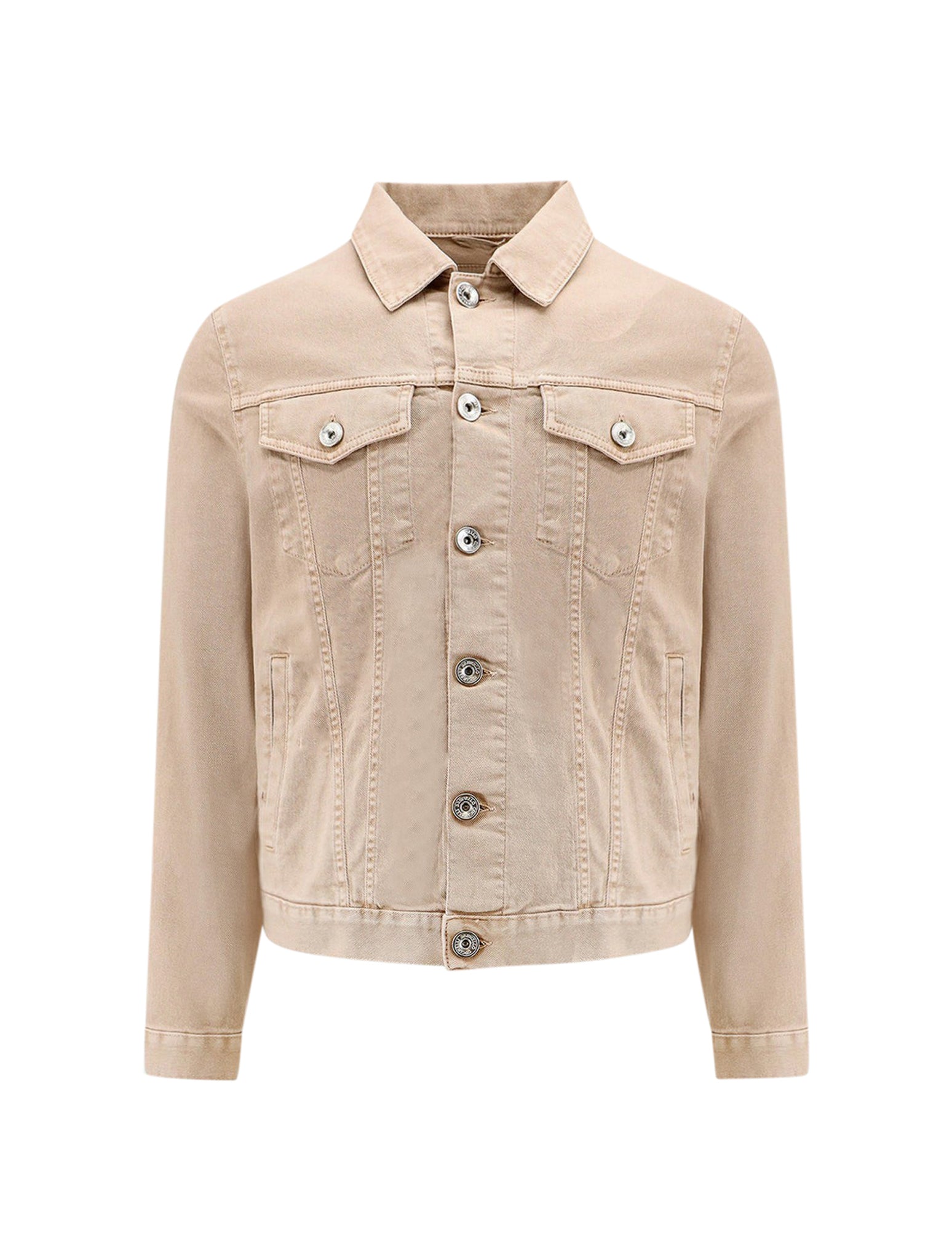 Four-pocket jacket in light, garment-dyed comfort cotton denim