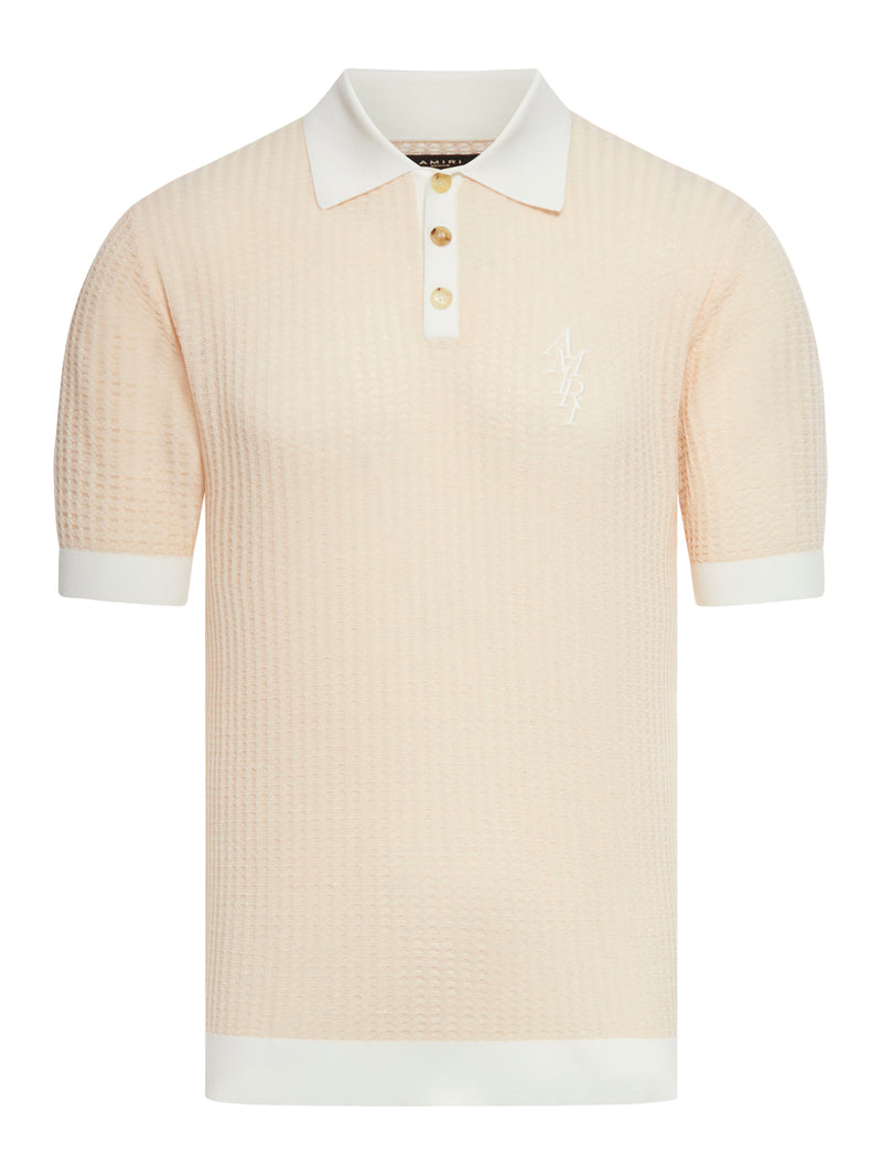 Waffle Stitch Polo Shirt