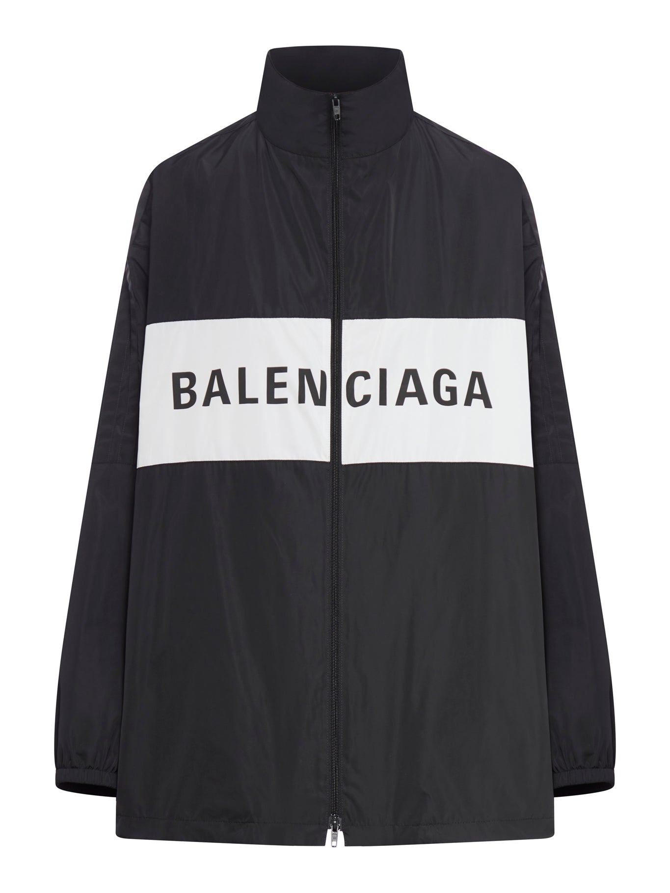 TECHNICAL MICRO FAILLE JACKET WITH LOGO PRINT